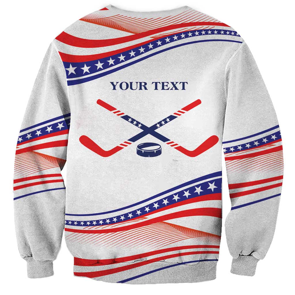 My Gold Medal Winning Hockey Team Personalized Sweatshirt White Style