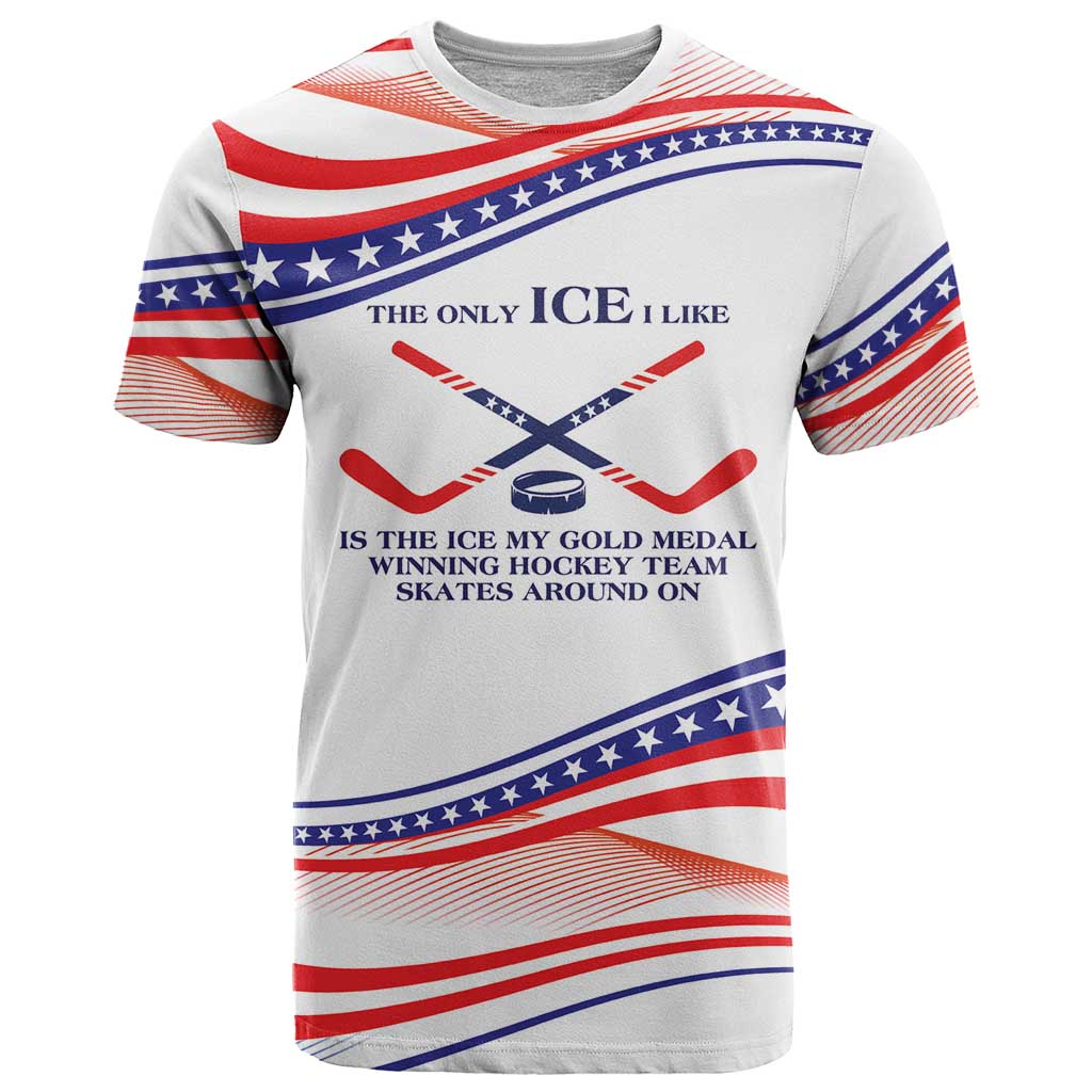 My Gold Medal Winning Hockey Team Personalized T Shirt White Style