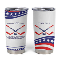 My Gold Medal Winning Hockey Team Personalized Tumbler Cup White Style