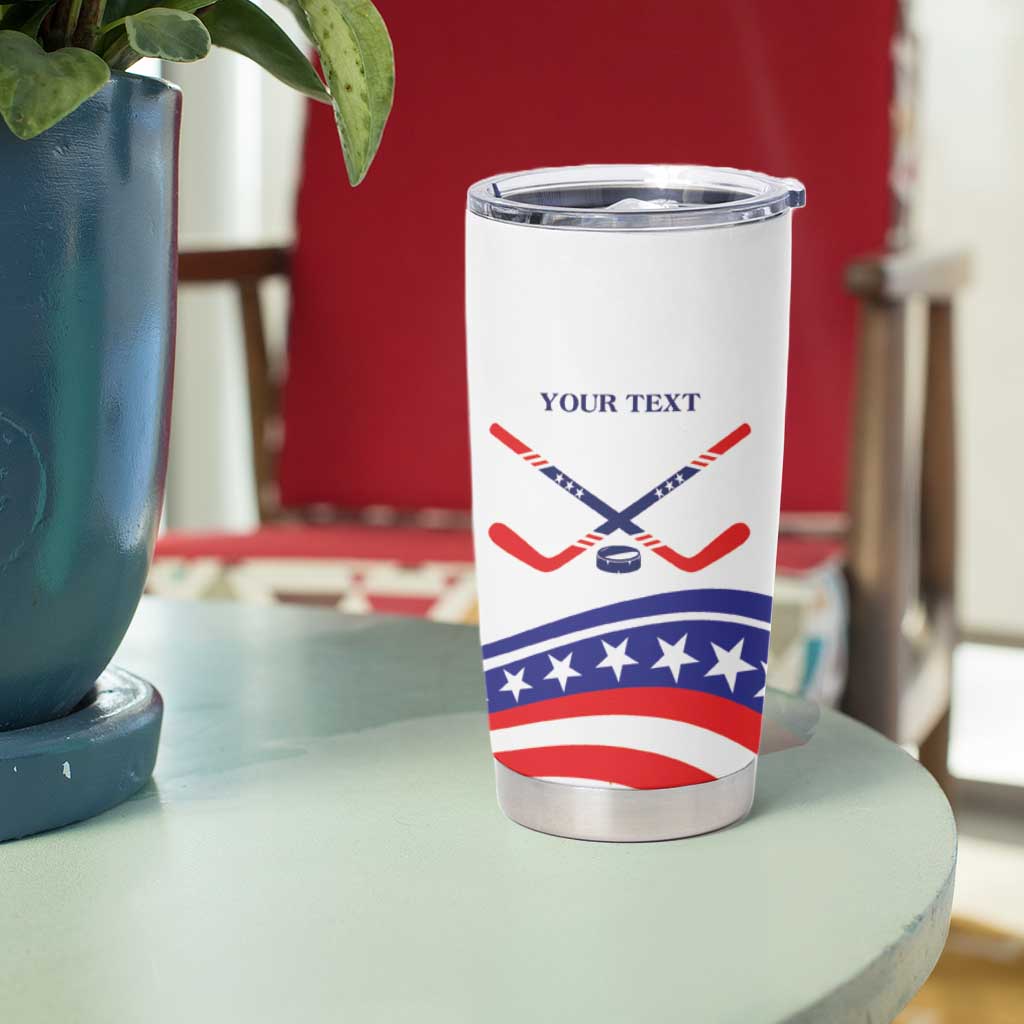 My Gold Medal Winning Hockey Team Personalized Tumbler Cup White Style