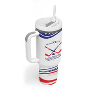 My Gold Medal Winning Hockey Team Personalized Tumbler With Handle White Style