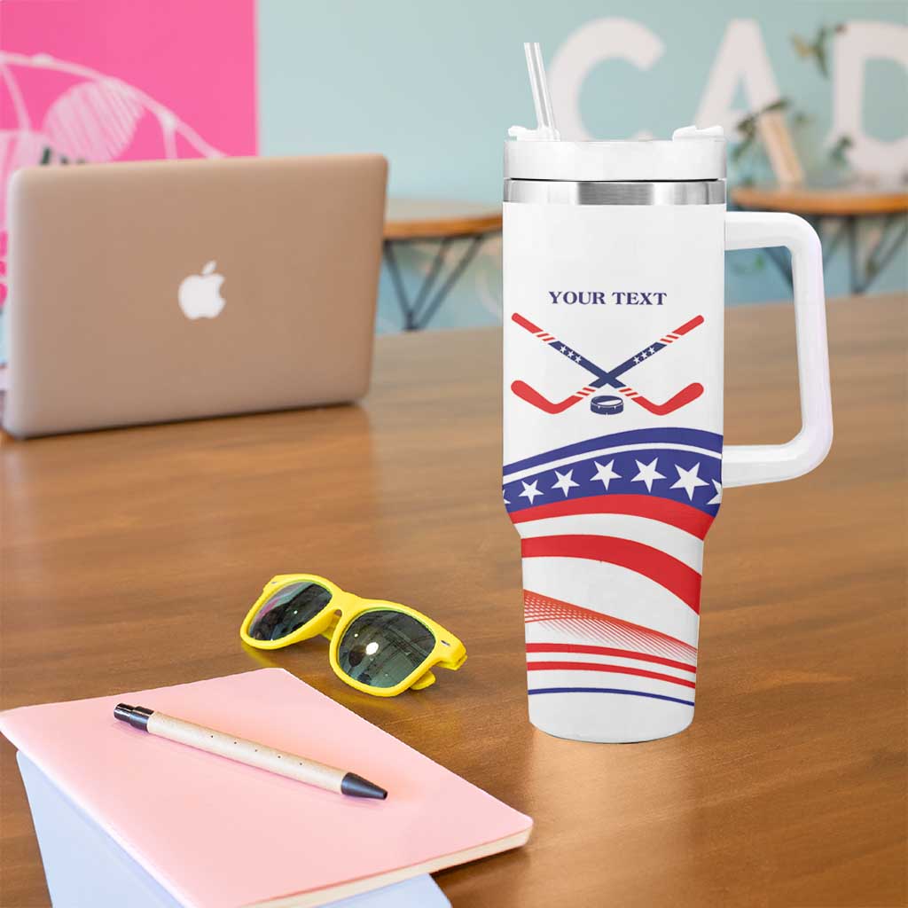 My Gold Medal Winning Hockey Team Personalized Tumbler With Handle White Style