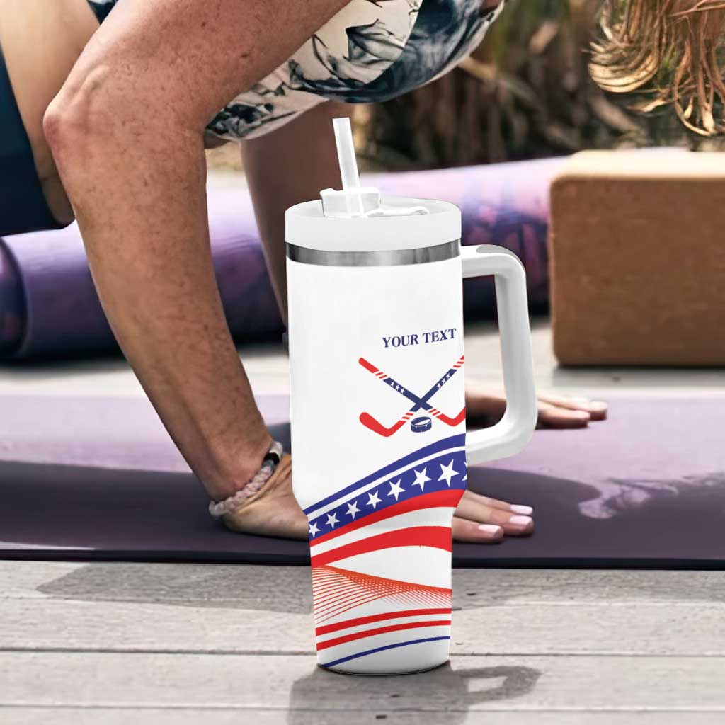 My Gold Medal Winning Hockey Team Personalized Tumbler With Handle White Style