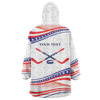 My Gold Medal Winning Hockey Team Personalized Wearable Blanket Hoodie White Style