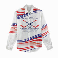 My Gold Medal Winning Hockey Team Personalized Women Casual Shirt White Style