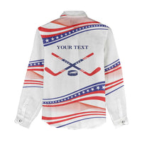 My Gold Medal Winning Hockey Team Personalized Women Casual Shirt White Style