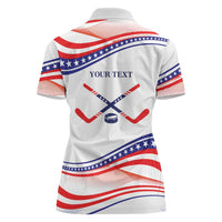 My Gold Medal Winning Hockey Team Personalized Women Polo Shirt White Style