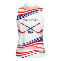 My Gold Medal Winning Hockey Team Personalized Women Sleeveless Polo Shirt White Style