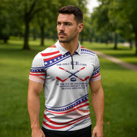 My Gold Medal Winning Hockey Team Personalized Zipper Polo Shirt White Style