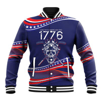 United States Hockey Personalized Baseball Jacket Losing Teeth Winning Wars Since 1776 Blue Style