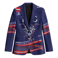 United States Hockey Personalized Blazer Losing Teeth Winning Wars Since 1776 Blue Style