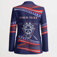 United States Hockey Personalized Blazer Losing Teeth Winning Wars Since 1776 Blue Style