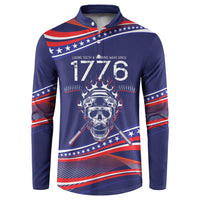 United States Hockey Personalized Button Sweatshirt Losing Teeth Winning Wars Since 1776 Blue Style