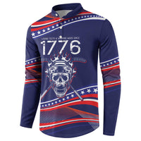 United States Hockey Personalized Button Sweatshirt Losing Teeth Winning Wars Since 1776 Blue Style