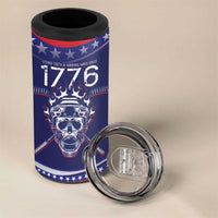 United States Hockey Personalized 4 in 1 Can Cooler Tumbler Losing Teeth Winning Wars Since 1776 Blue Style