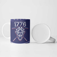 United States Hockey Personalized Ceramic Mug Losing Teeth Winning Wars Since 1776 Blue Style