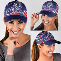 United States Hockey Personalized Classic Cap Losing Teeth Winning Wars Since 1776 Blue Style