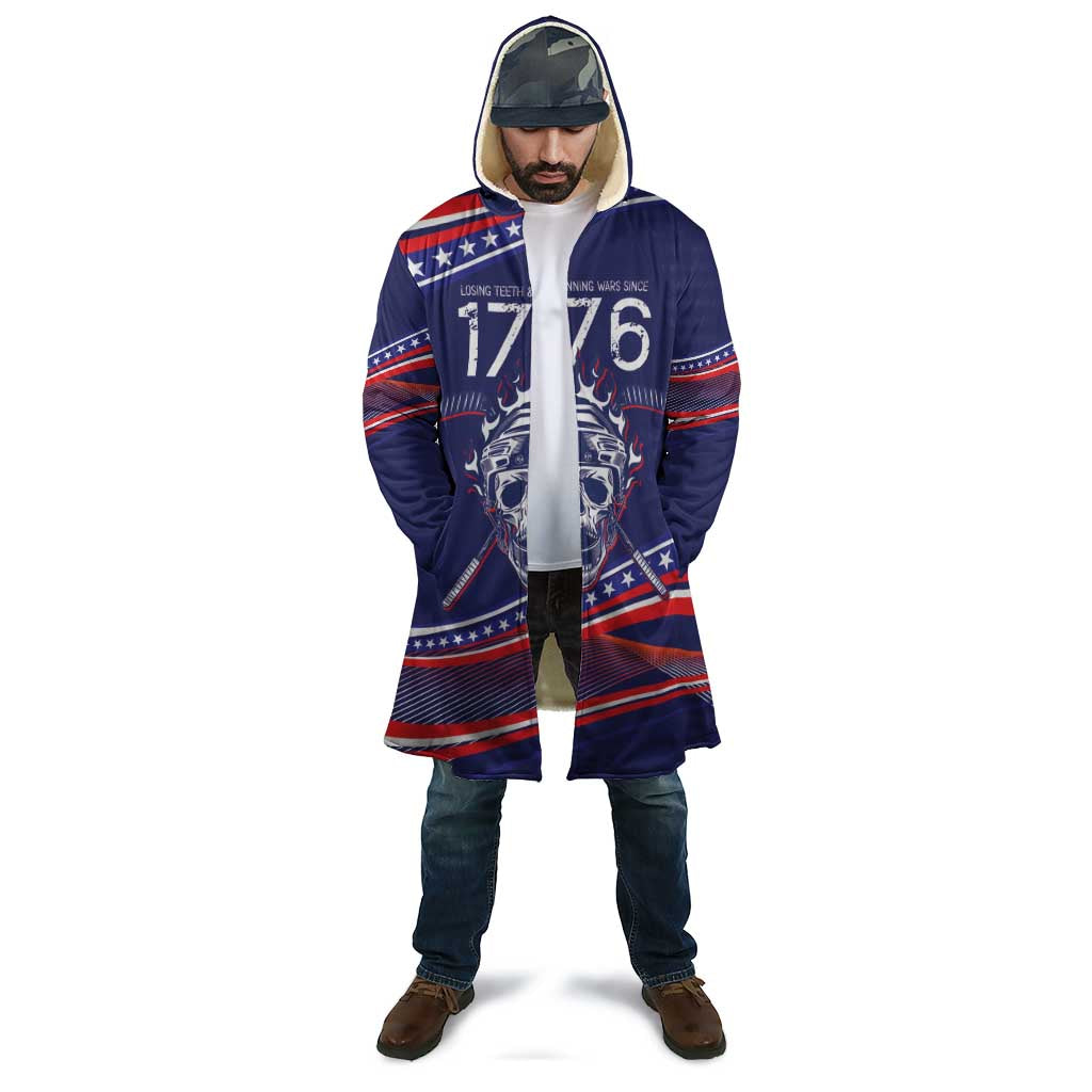 United States Hockey Personalized Cloak Losing Teeth Winning Wars Since 1776 Blue Style