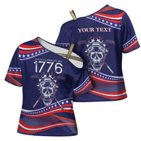 United States Hockey Personalized Cross Shoulder Shirt Losing Teeth Winning Wars Since 1776 Blue Style