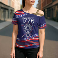 United States Hockey Personalized Cross Shoulder Shirt Losing Teeth Winning Wars Since 1776 Blue Style