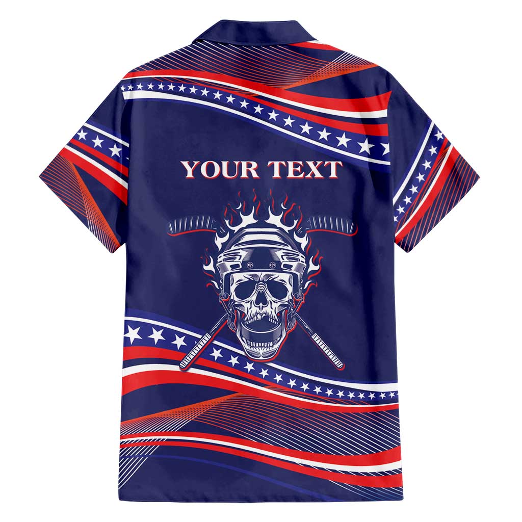 United States Hockey Personalized Hawaiian Shirt Losing Teeth Winning Wars Since 1776 Blue Style