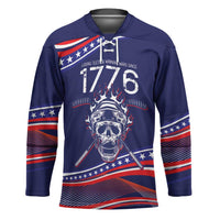 United States Hockey Personalized Hockey Jersey Losing Teeth Winning Wars Since 1776 Blue Style