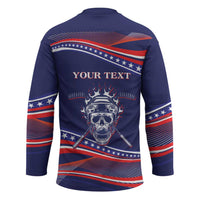 United States Hockey Personalized Hockey Jersey Losing Teeth Winning Wars Since 1776 Blue Style
