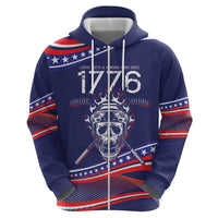 United States Hockey Personalized Hoodie Losing Teeth Winning Wars Since 1776 Blue Style