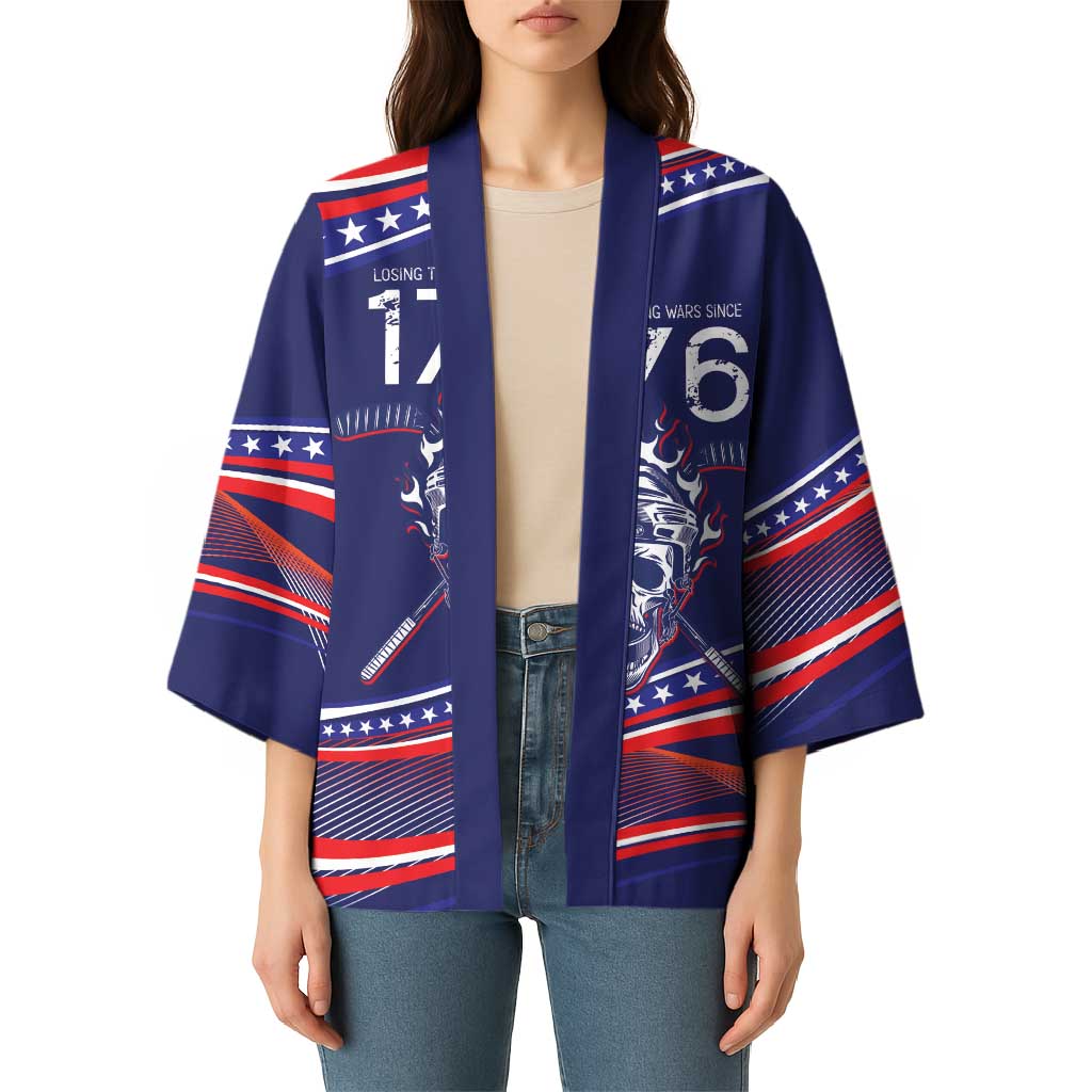 United States Hockey Personalized Kimono Losing Teeth Winning Wars Since 1776 Blue Style
