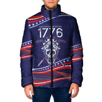 United States Hockey Personalized Padded Jacket Losing Teeth Winning Wars Since 1776 Blue Style