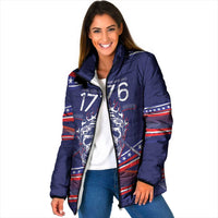United States Hockey Personalized Padded Jacket Losing Teeth Winning Wars Since 1776 Blue Style