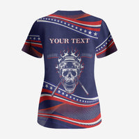 United States Hockey Personalized Scrub Top Losing Teeth Winning Wars Since 1776 Blue Style