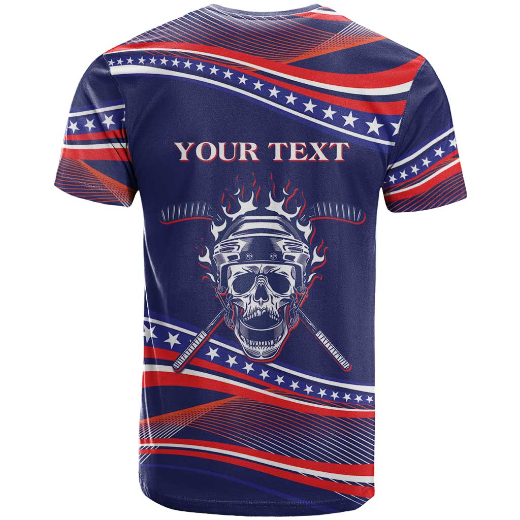 United States Hockey Personalized T Shirt Losing Teeth Winning Wars Since 1776 Blue Style