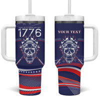 United States Hockey Personalized Tumbler With Handle Losing Teeth Winning Wars Since 1776 Blue Style