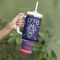 United States Hockey Personalized Tumbler With Handle Losing Teeth Winning Wars Since 1776 Blue Style