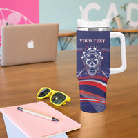 United States Hockey Personalized Tumbler With Handle Losing Teeth Winning Wars Since 1776 Blue Style