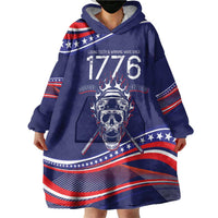 United States Hockey Personalized Wearable Blanket Hoodie Losing Teeth Winning Wars Since 1776 Blue Style