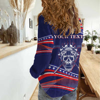 United States Hockey Personalized Women Casual Shirt Losing Teeth Winning Wars Since 1776 Blue Style
