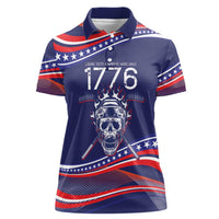 United States Hockey Personalized Women Polo Shirt Losing Teeth Winning Wars Since 1776 Blue Style