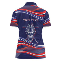 United States Hockey Personalized Women Polo Shirt Losing Teeth Winning Wars Since 1776 Blue Style