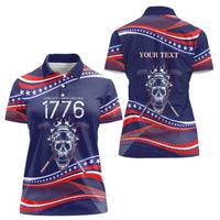 United States Hockey Personalized Women Polo Shirt Losing Teeth Winning Wars Since 1776 Blue Style