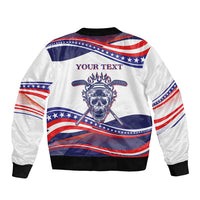 United States Hockey Personalized Bomber Jacket Losing Teeth Winning Wars Since 1776 White Style