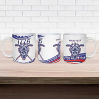 United States Hockey Personalized Ceramic Mug Losing Teeth Winning Wars Since 1776 White Style