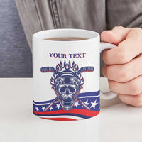 United States Hockey Personalized Ceramic Mug Losing Teeth Winning Wars Since 1776 White Style