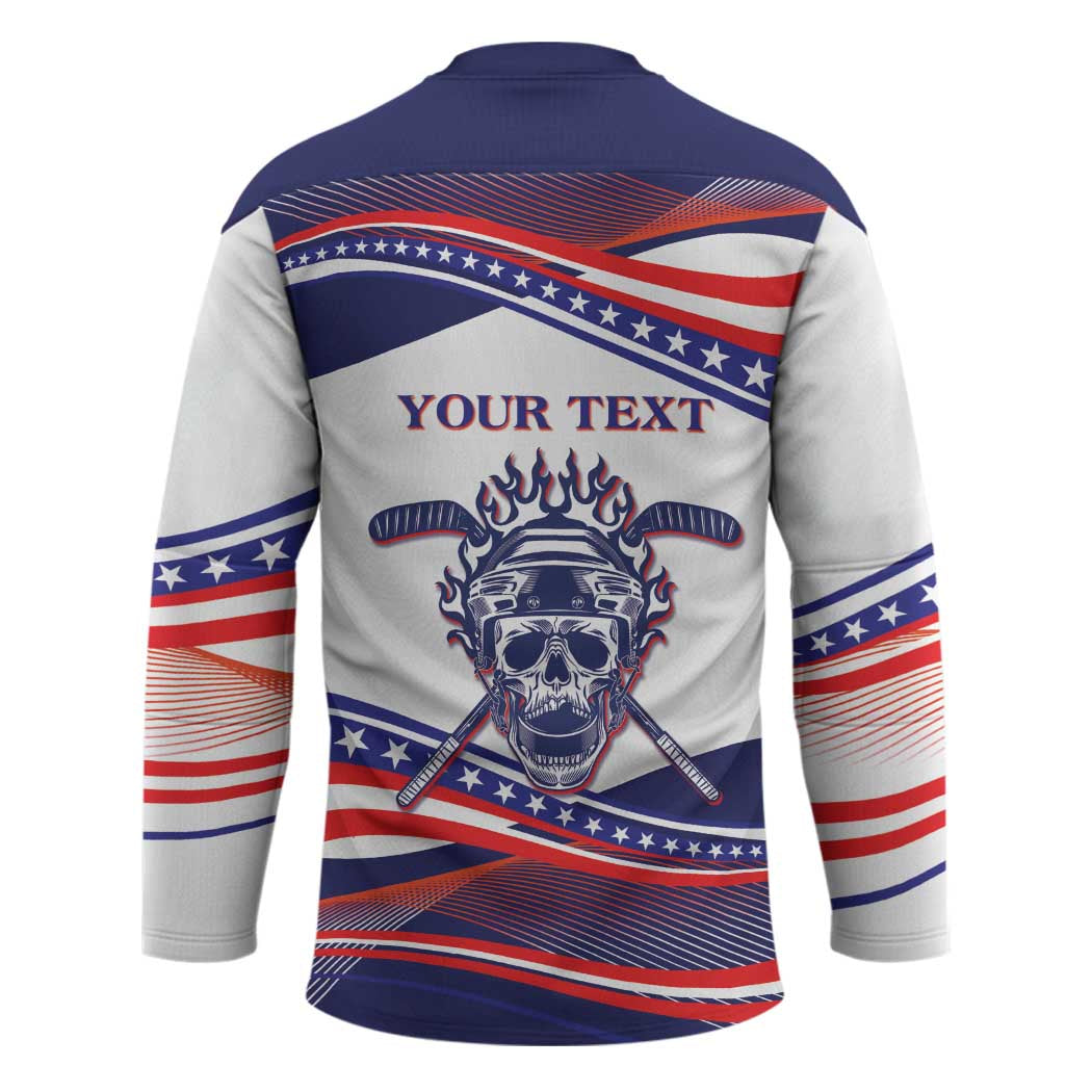 United States Hockey Personalized Hockey Jersey Losing Teeth Winning Wars Since 1776 White Style