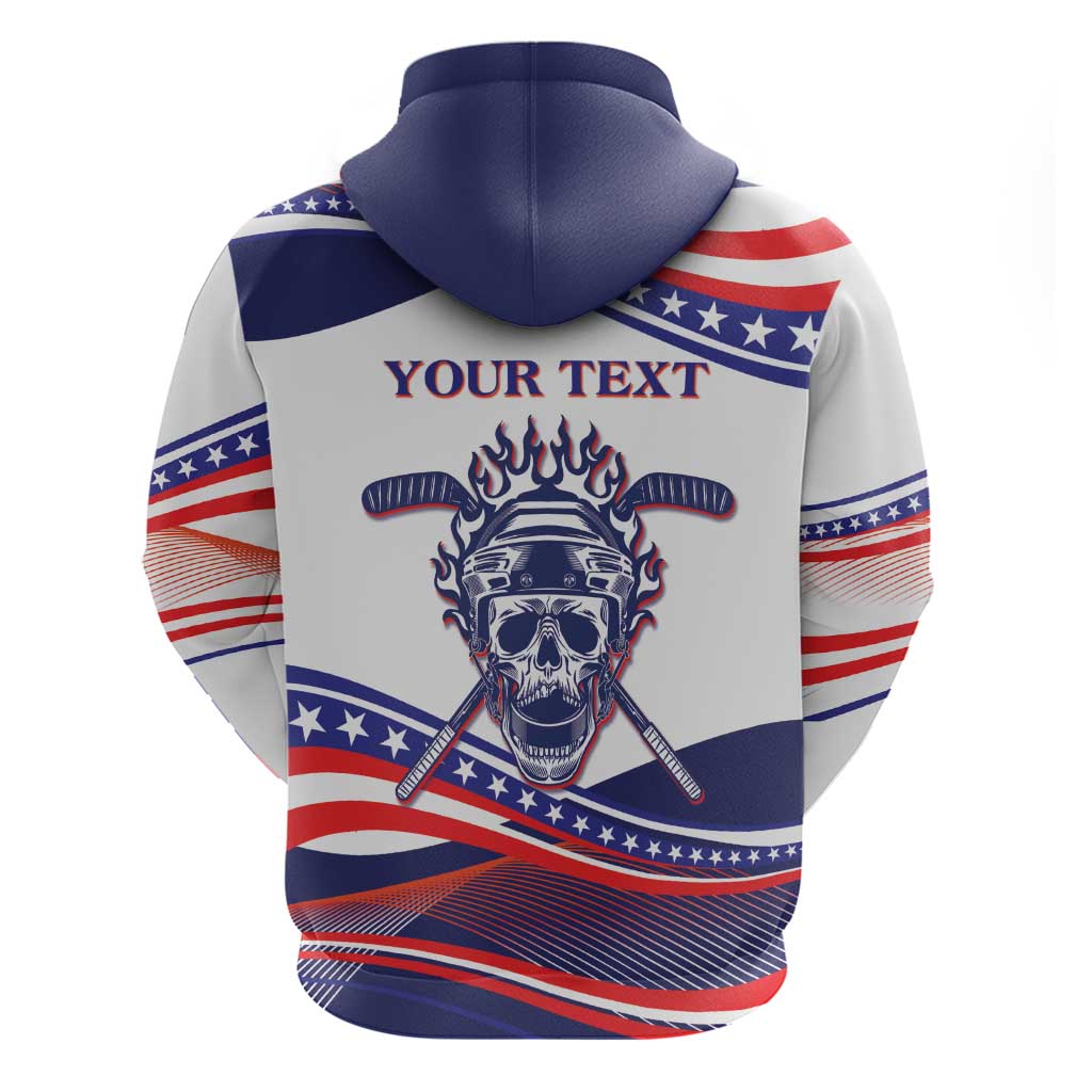 United States Hockey Personalized Hoodie Losing Teeth Winning Wars Since 1776 White Style