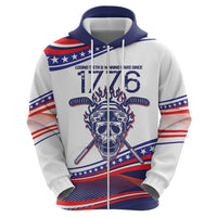 United States Hockey Personalized Hoodie Losing Teeth Winning Wars Since 1776 White Style