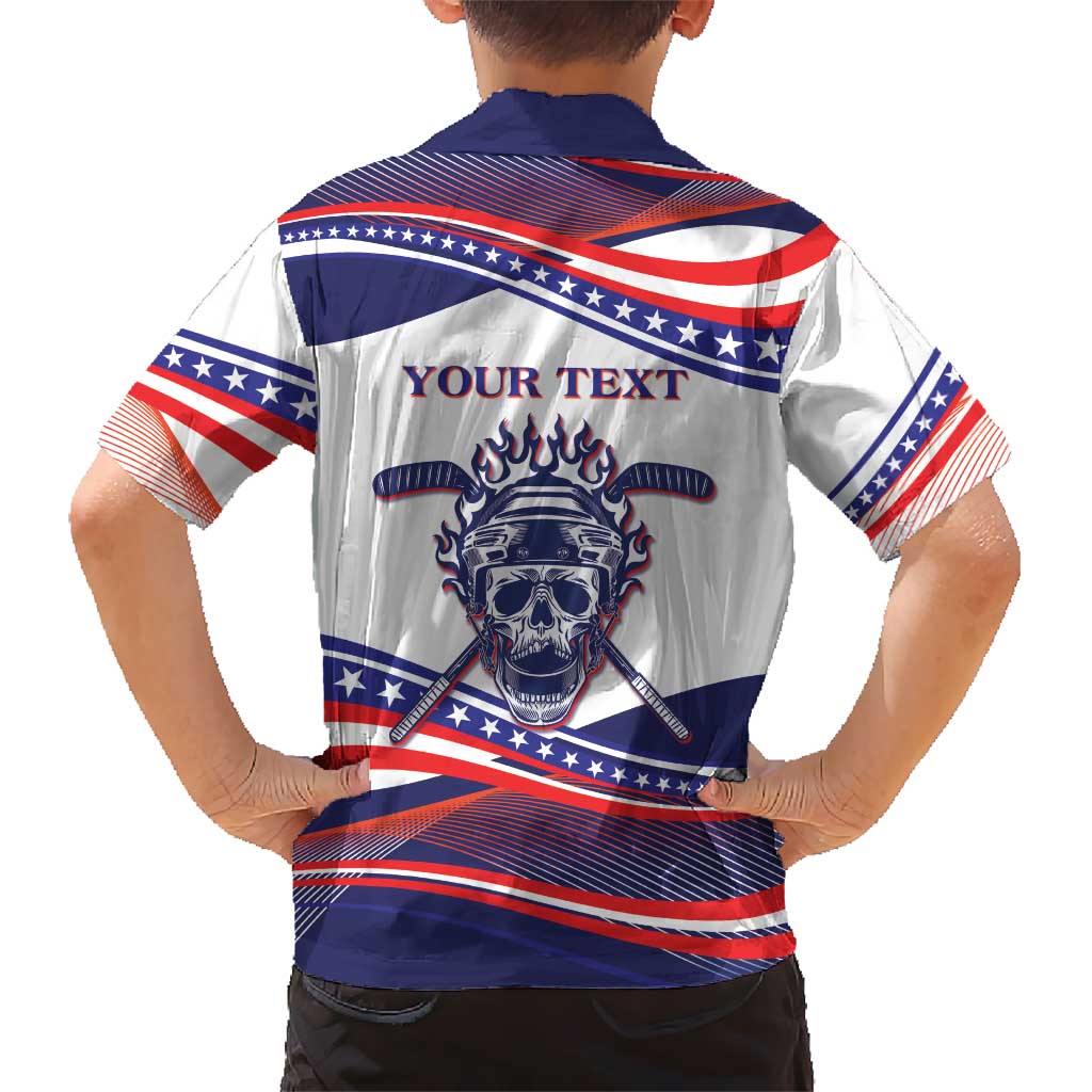 United States Hockey Personalized Kid Hawaiian Shirt Losing Teeth Winning Wars Since 1776 White Style