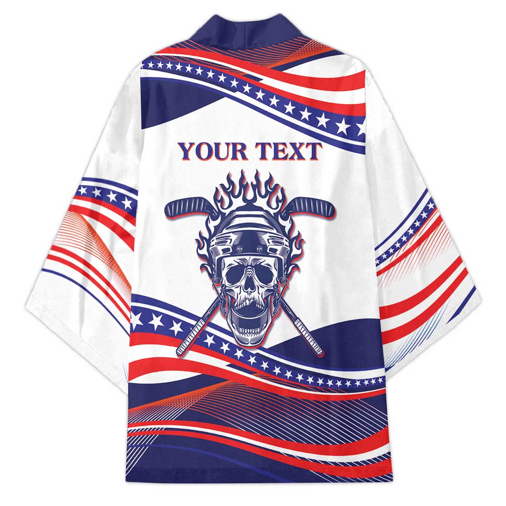 United States Hockey Personalized Kimono Losing Teeth Winning Wars Since 1776 White Style