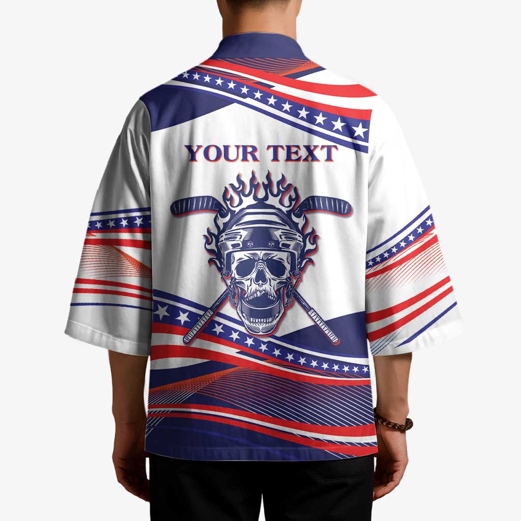 United States Hockey Personalized Kimono Losing Teeth Winning Wars Since 1776 White Style